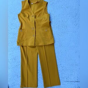 Vintage Yellow Women's Jumpsuit